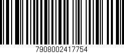 Código de barras (EAN, GTIN, SKU, ISBN): '7908002417754'