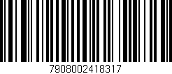 Código de barras (EAN, GTIN, SKU, ISBN): '7908002418317'