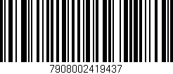 Código de barras (EAN, GTIN, SKU, ISBN): '7908002419437'