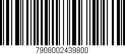 Código de barras (EAN, GTIN, SKU, ISBN): '7908002439800'