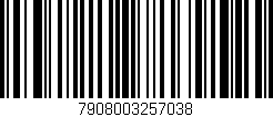 Código de barras (EAN, GTIN, SKU, ISBN): '7908003257038'