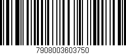 Código de barras (EAN, GTIN, SKU, ISBN): '7908003603750'