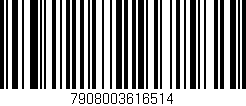 Código de barras (EAN, GTIN, SKU, ISBN): '7908003616514'