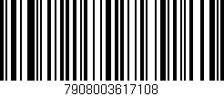 Código de barras (EAN, GTIN, SKU, ISBN): '7908003617108'