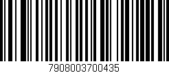 Código de barras (EAN, GTIN, SKU, ISBN): '7908003700435'