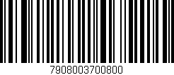 Código de barras (EAN, GTIN, SKU, ISBN): '7908003700800'