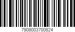 Código de barras (EAN, GTIN, SKU, ISBN): '7908003700824'