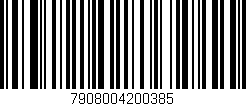 Código de barras (EAN, GTIN, SKU, ISBN): '7908004200385'