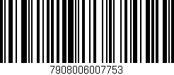 Código de barras (EAN, GTIN, SKU, ISBN): '7908006007753'