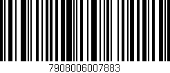 Código de barras (EAN, GTIN, SKU, ISBN): '7908006007883'