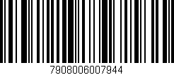 Código de barras (EAN, GTIN, SKU, ISBN): '7908006007944'