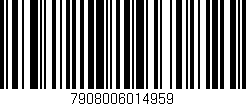 Código de barras (EAN, GTIN, SKU, ISBN): '7908006014959'