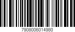 Código de barras (EAN, GTIN, SKU, ISBN): '7908006014980'