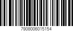Código de barras (EAN, GTIN, SKU, ISBN): '7908006015154'