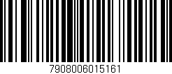 Código de barras (EAN, GTIN, SKU, ISBN): '7908006015161'