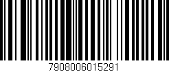 Código de barras (EAN, GTIN, SKU, ISBN): '7908006015291'