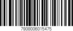 Código de barras (EAN, GTIN, SKU, ISBN): '7908006015475'