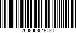Código de barras (EAN, GTIN, SKU, ISBN): '7908006015499'