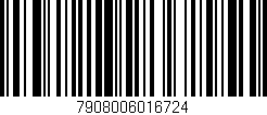 Código de barras (EAN, GTIN, SKU, ISBN): '7908006016724'