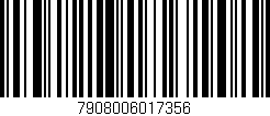 Código de barras (EAN, GTIN, SKU, ISBN): '7908006017356'