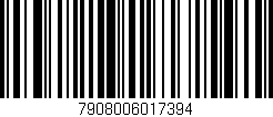 Código de barras (EAN, GTIN, SKU, ISBN): '7908006017394'