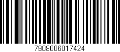 Código de barras (EAN, GTIN, SKU, ISBN): '7908006017424'