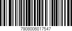 Código de barras (EAN, GTIN, SKU, ISBN): '7908006017547'