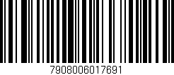 Código de barras (EAN, GTIN, SKU, ISBN): '7908006017691'