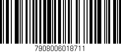 Código de barras (EAN, GTIN, SKU, ISBN): '7908006018711'