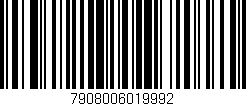 Código de barras (EAN, GTIN, SKU, ISBN): '7908006019992'