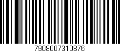 Código de barras (EAN, GTIN, SKU, ISBN): '7908007310876'