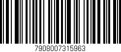 Código de barras (EAN, GTIN, SKU, ISBN): '7908007315963'