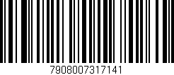 Código de barras (EAN, GTIN, SKU, ISBN): '7908007317141'
