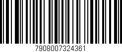 Código de barras (EAN, GTIN, SKU, ISBN): '7908007324361'