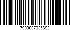 Código de barras (EAN, GTIN, SKU, ISBN): '7908007336692'