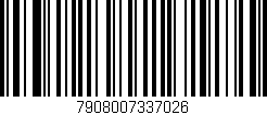 Código de barras (EAN, GTIN, SKU, ISBN): '7908007337026'