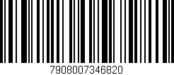 Código de barras (EAN, GTIN, SKU, ISBN): '7908007346820'