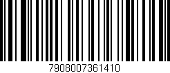 Código de barras (EAN, GTIN, SKU, ISBN): '7908007361410'