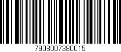 Código de barras (EAN, GTIN, SKU, ISBN): '7908007380015'