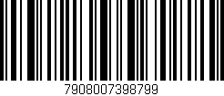 Código de barras (EAN, GTIN, SKU, ISBN): '7908007398799'