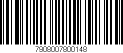 Código de barras (EAN, GTIN, SKU, ISBN): '7908007800148'