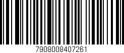 Código de barras (EAN, GTIN, SKU, ISBN): '7908008407261'