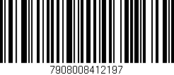 Código de barras (EAN, GTIN, SKU, ISBN): '7908008412197'