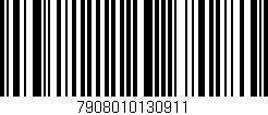 Código de barras (EAN, GTIN, SKU, ISBN): '7908010130911'