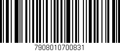 Código de barras (EAN, GTIN, SKU, ISBN): '7908010700831'