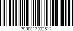 Código de barras (EAN, GTIN, SKU, ISBN): '7908017002617'