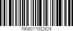 Código de barras (EAN, GTIN, SKU, ISBN): '7908017002624'