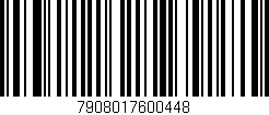 Código de barras (EAN, GTIN, SKU, ISBN): '7908017600448'