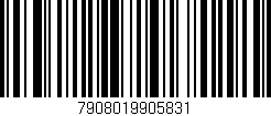 Código de barras (EAN, GTIN, SKU, ISBN): '7908019905831'