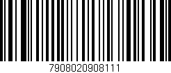 Código de barras (EAN, GTIN, SKU, ISBN): '7908020908111'